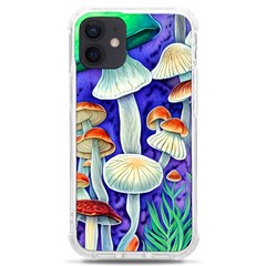 Farmcore Mushroom Foraging In A Forrest Iphone 12 Mini Tpu Uv Print Case	 by GardenOfOphir