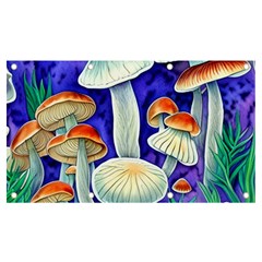 Farmcore Mushroom Foraging In A Forrest Banner And Sign 7  X 4  by GardenOfOphir