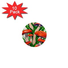 Fairycore Forest Mushroom 1  Mini Magnet (10 Pack) 