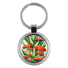 Fairycore Forest Mushroom Key Chain (round) by GardenOfOphir