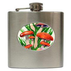 Fairycore Forest Mushroom Hip Flask (6 Oz) by GardenOfOphir