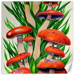 Fairycore Forest Mushroom Canvas 16  X 16  by GardenOfOphir