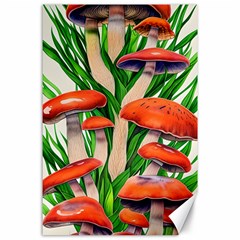 Fairycore Forest Mushroom Canvas 24  X 36  by GardenOfOphir