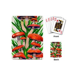 Fairycore Forest Mushroom Playing Cards Single Design (mini) by GardenOfOphir