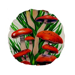 Fairycore Forest Mushroom Standard 15  Premium Flano Round Cushions by GardenOfOphir