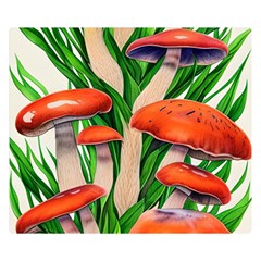 Fairycore Forest Mushroom Premium Plush Fleece Blanket (small) by GardenOfOphir