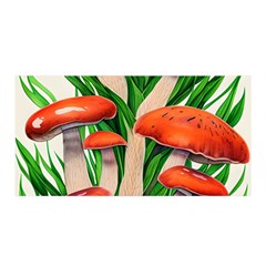 Fairycore Forest Mushroom Satin Wrap 35  X 70  by GardenOfOphir