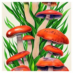 Fairycore Forest Mushroom Wooden Puzzle Square by GardenOfOphir