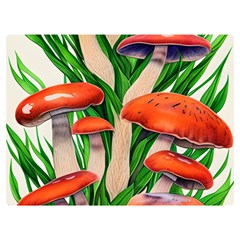 Fairycore Forest Mushroom One Side Premium Plush Fleece Blanket (extra Small) by GardenOfOphir