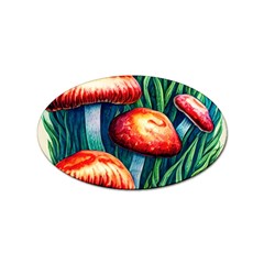 Enchanted Forest Mushroom Sticker (oval)