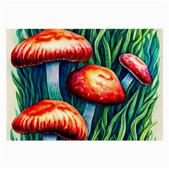 Enchanted Forest Mushroom Large Glasses Cloth (2 Sides) by GardenOfOphir