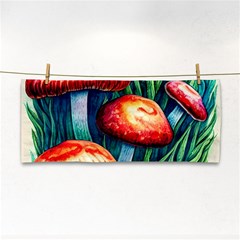 Enchanted Forest Mushroom Hand Towel by GardenOfOphir