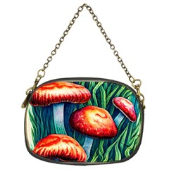 Enchanted Forest Mushroom Chain Purse (two Sides) by GardenOfOphir