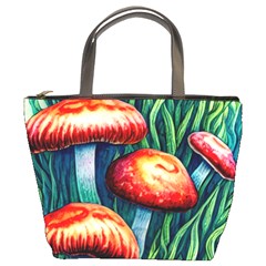 Enchanted Forest Mushroom Bucket Bag by GardenOfOphir