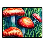 Enchanted Forest Mushroom One Side Fleece Blanket (Small) 50 x40  Blanket Front