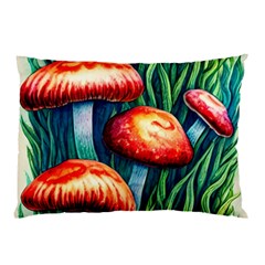 Enchanted Forest Mushroom Pillow Case (two Sides) by GardenOfOphir