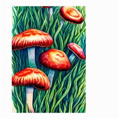 Enchanted Forest Mushroom Small Garden Flag (two Sides) by GardenOfOphir