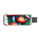 Enchanted Forest Mushroom Portable USB Flash (Two Sides) Back