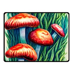 Enchanted Forest Mushroom Fleece Blanket (small) by GardenOfOphir