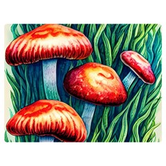 Enchanted Forest Mushroom Premium Plush Fleece Blanket (extra Small) by GardenOfOphir