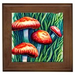 Enchanted Forest Mushroom Framed Tile Front