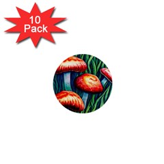 Enchanted Forest Mushroom 1  Mini Buttons (10 Pack)  by GardenOfOphir