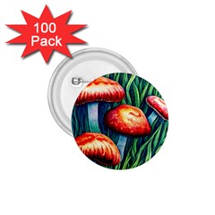 Enchanted Forest Mushroom 1 75  Buttons (100 Pack)  by GardenOfOphir