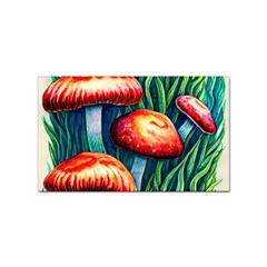 Enchanted Forest Mushroom Sticker Rectangular (100 Pack) by GardenOfOphir