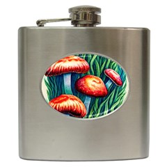 Enchanted Forest Mushroom Hip Flask (6 Oz) by GardenOfOphir