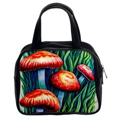 Enchanted Forest Mushroom Classic Handbag (two Sides) by GardenOfOphir