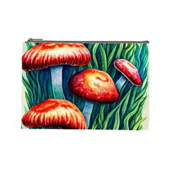 Enchanted Forest Mushroom Cosmetic Bag (large) by GardenOfOphir