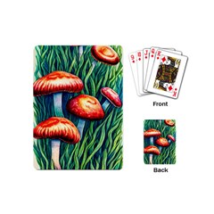 Enchanted Forest Mushroom Playing Cards Single Design (mini) by GardenOfOphir