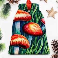 Enchanted Forest Mushroom Bell Ornament (two Sides) by GardenOfOphir