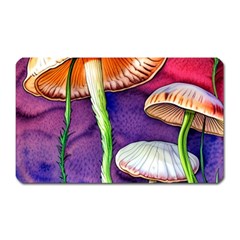 Foraging Mushroom Garden Magnet (rectangular) by GardenOfOphir