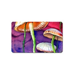 Foraging Mushroom Garden Magnet (name Card) by GardenOfOphir