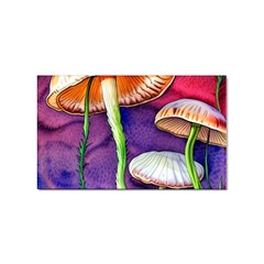 Foraging Mushroom Garden Sticker Rectangular (10 Pack) by GardenOfOphir