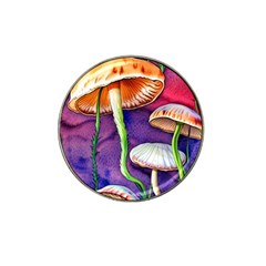 Foraging Mushroom Garden Hat Clip Ball Marker by GardenOfOphir