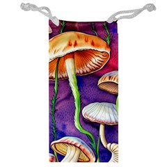 Foraging Mushroom Garden Jewelry Bag by GardenOfOphir