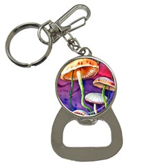 Foraging Mushroom Garden Bottle Opener Key Chain by GardenOfOphir