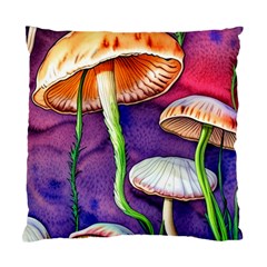 Foraging Mushroom Garden Standard Cushion Case (one Side) by GardenOfOphir