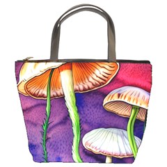 Foraging Mushroom Garden Bucket Bag by GardenOfOphir