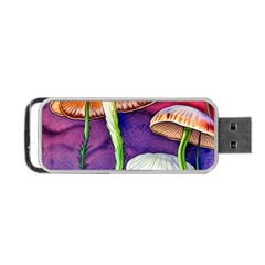 Foraging Mushroom Garden Portable Usb Flash (one Side) by GardenOfOphir