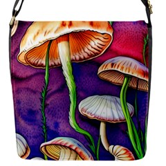 Foraging Mushroom Garden Flap Closure Messenger Bag (s) by GardenOfOphir