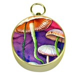 Foraging Mushroom Garden Gold Compasses Front