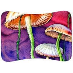 Foraging Mushroom Garden Velour Seat Head Rest Cushion by GardenOfOphir