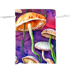 Foraging Mushroom Garden Lightweight Drawstring Pouch (xl) by GardenOfOphir