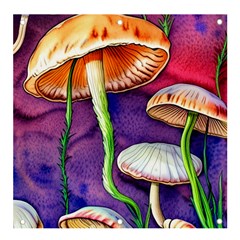 Foraging Mushroom Garden Banner And Sign 4  X 4  by GardenOfOphir