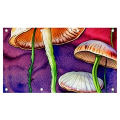 Foraging Mushroom Garden Banner And Sign 7  X 4  by GardenOfOphir