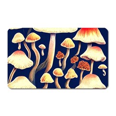 Natural Mushroom Fairy Garden Magnet (rectangular) by GardenOfOphir