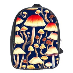 Natural Mushroom Fairy Garden School Bag (large) by GardenOfOphir